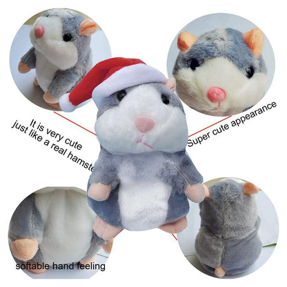 Talking Hamster Electronic Plush Mouse Pet Speak Sound Record Toy